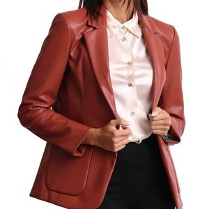 Authentic Escada leather Blazer